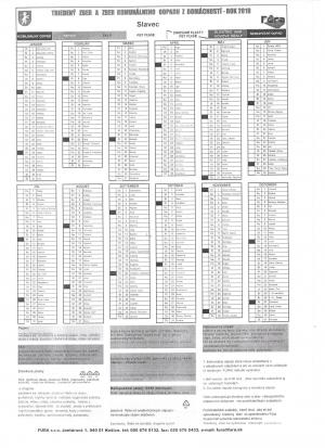 Zber komunálneho odpadu na rok 2019 